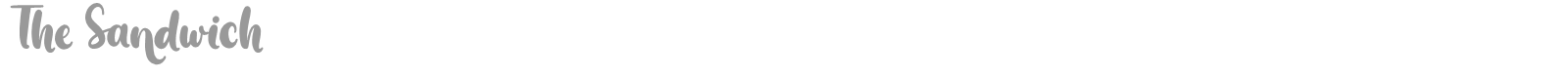 The Sandwich font preview